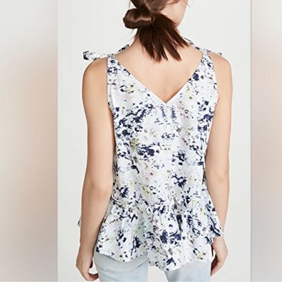 Jason Wu Blue Floral Print Sleeveless Top(Size 8) - Picture 2 of 5